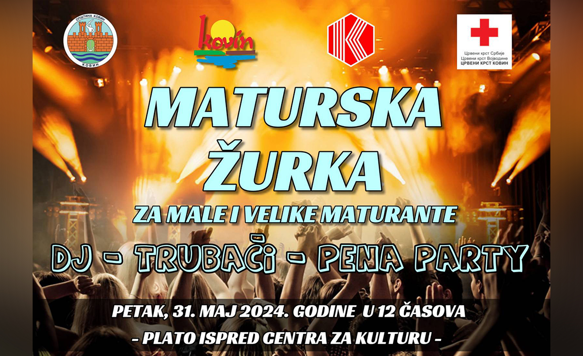 Најава: Матурска журка за мале и велике матуранте