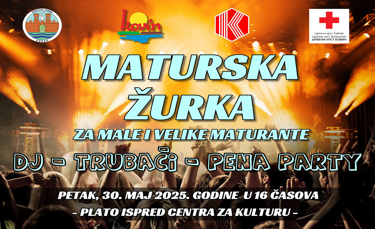 Најава: Матурска журка за мале и велике матуранте